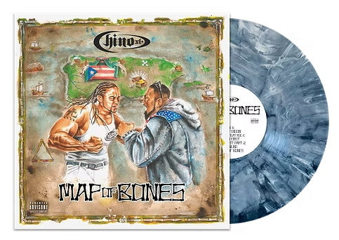 Chino XL - Map Of Bones (2025) (Limited Edition Jean Jacket Blue Colour Vinyl LP)