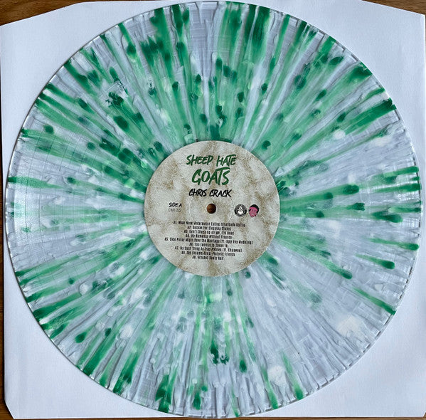 Chris Crack – Sheep Hate Goats (2022) (Limited Edition Green & White Splatter Colour Vinyl LP)