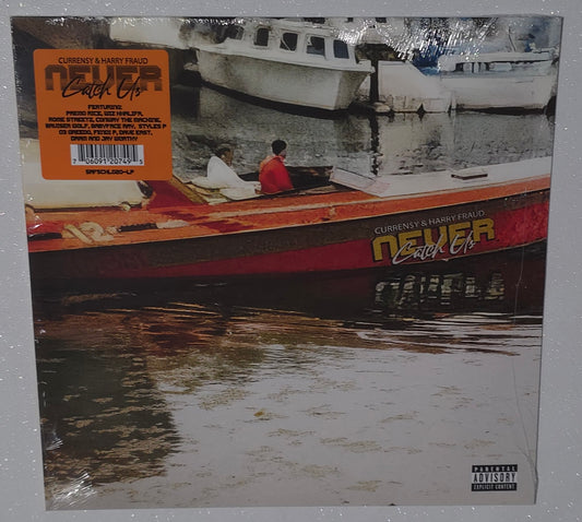 Curren$y & Harry Fraud - Never Catch Us (2025) (Limited Edition Sky Blue Colour Vinkl LP)