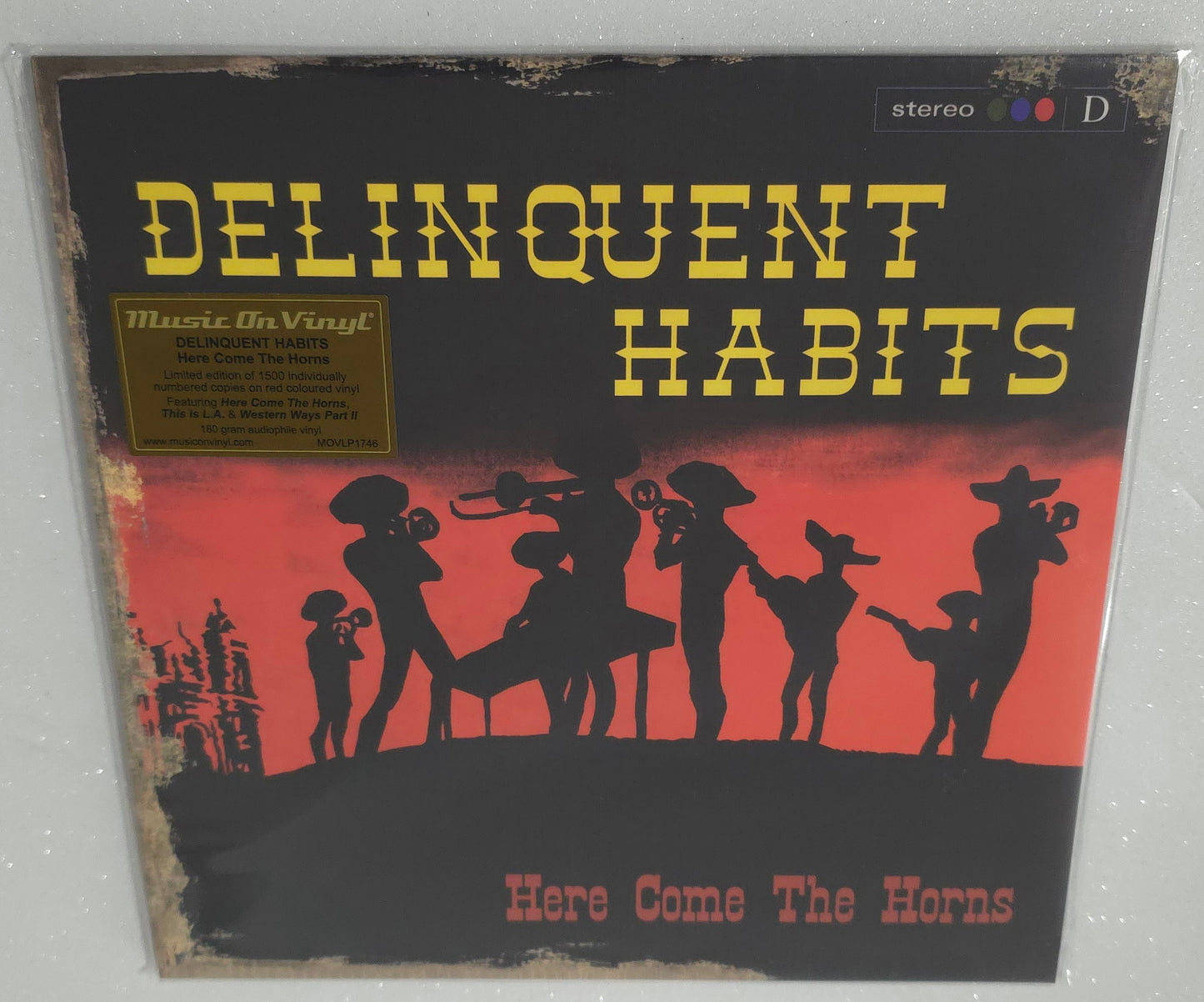 Delinquent Habits - Here Comes The Horns (2025 Reissue) (Limited Edition Red Colour Vinyl LP)