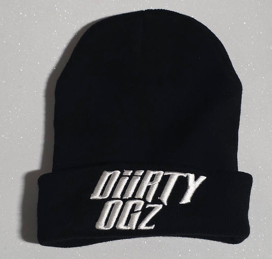 Diirty Ogz Logo Unisex Black Beanie Hat