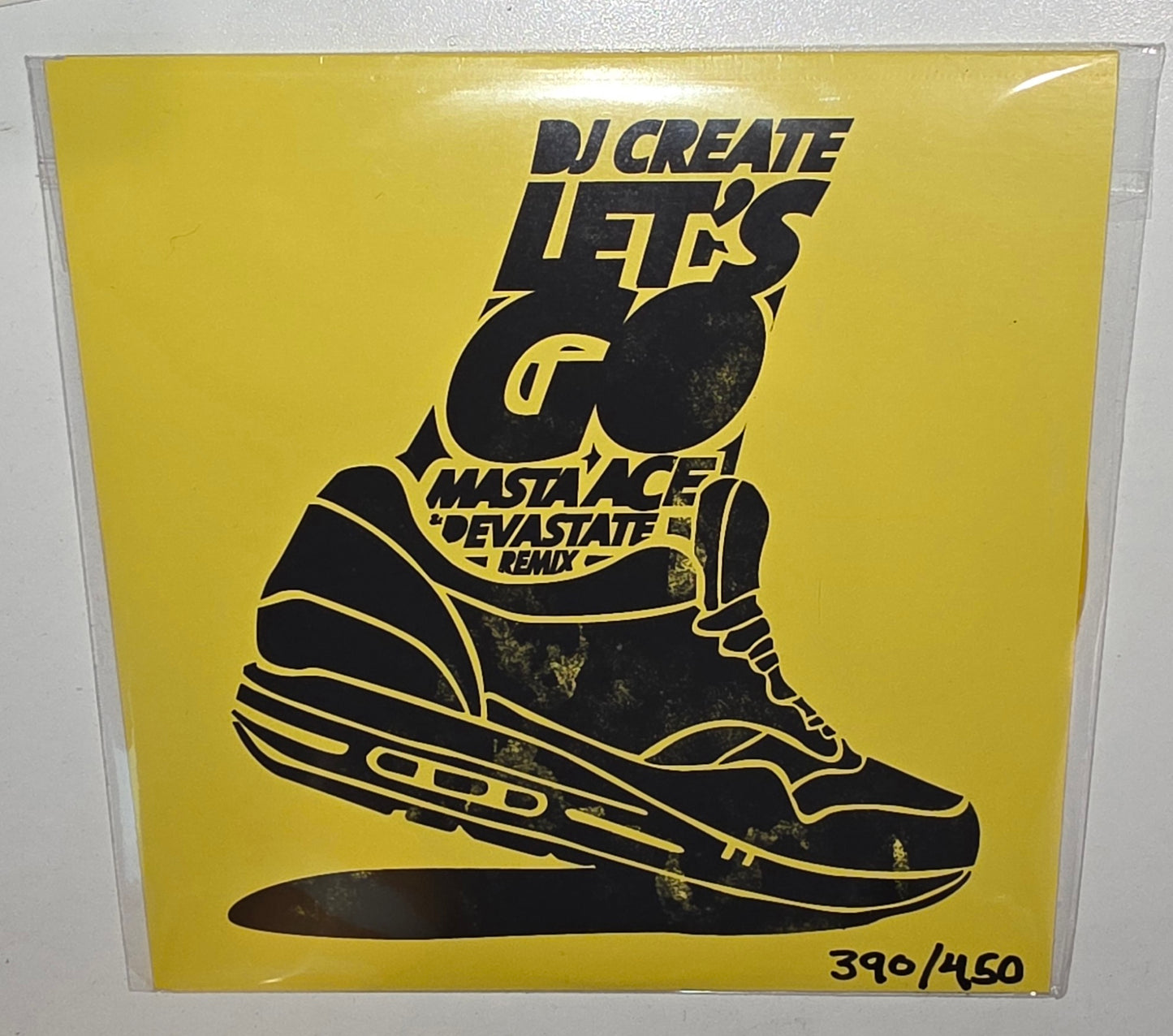 DJ Create & Masta Ace – Let's Go (2015) (Limited Edition Yellow Colour 7" Vinyl Single)