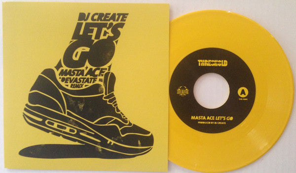 DJ Create & Masta Ace – Let's Go (2015) (Limited Edition Yellow Colour 7" Vinyl Single)