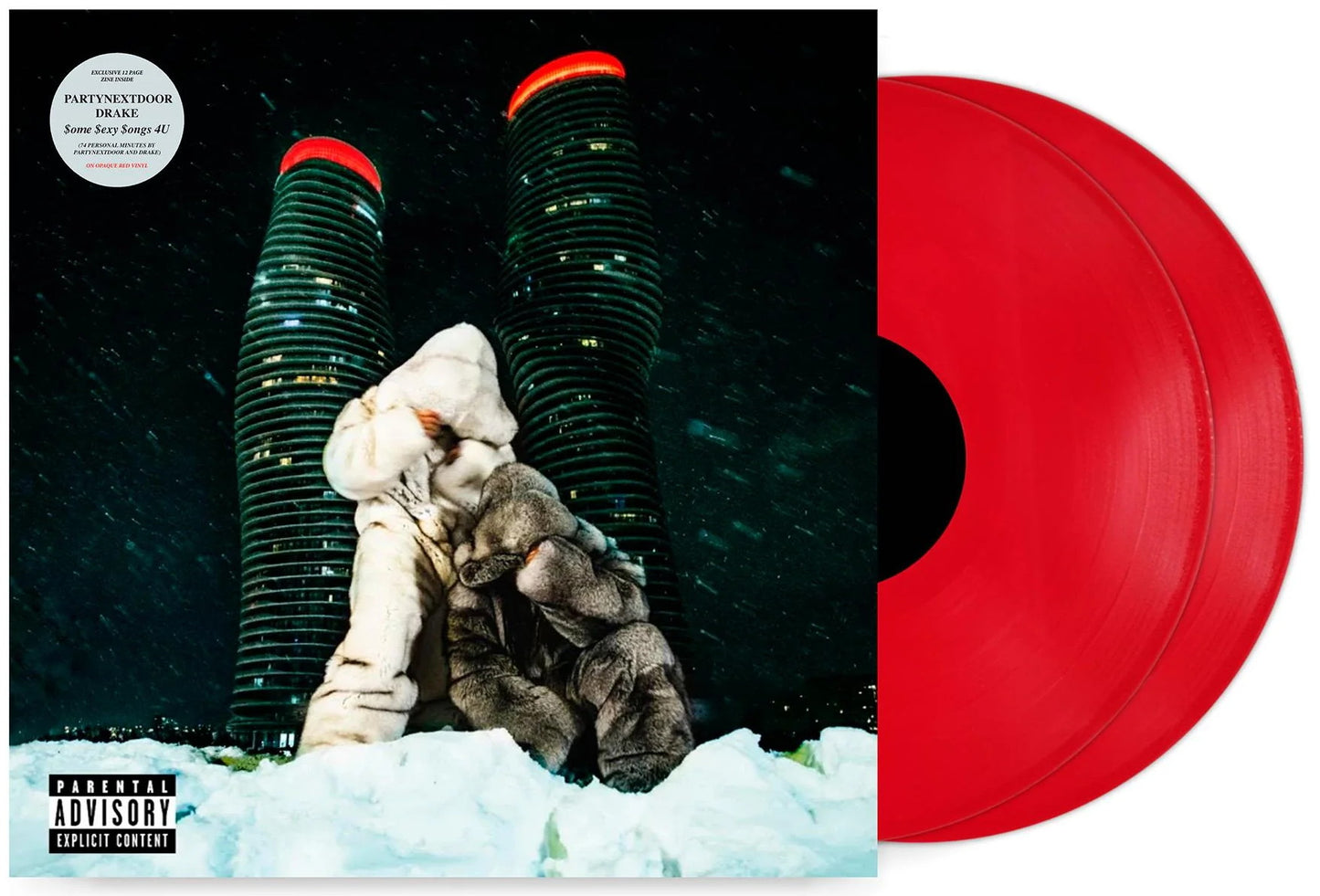 Drake & PARTYNEXTDOOR - $ome $exy $ongs 4 U (2025) (Limited Edition Red Colour Vinyl LP)