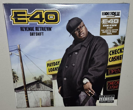 E-40 – Revenue Retrievin' Day Shift (2023 RSD) (Limited Edition Metallic Gold Colour Vinyl LP)
