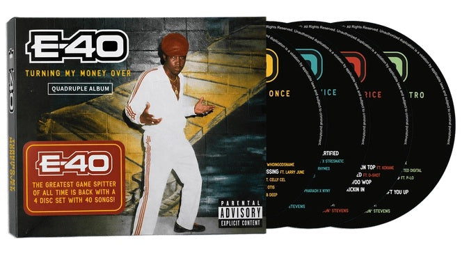 E-40 - Turning My Money Over [Quadruple Album] (2026) (Limited Edition 4CD Set)