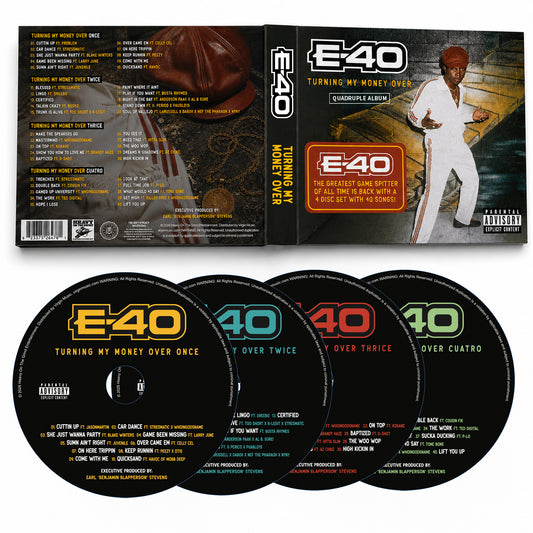 E-40 - Turning My Money Over [Quadruple Album] (2026) (Limited Edition 4CD Set)