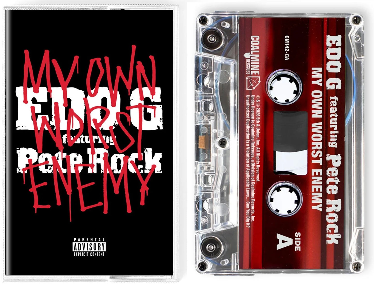 Edo G & Pete Rock - My Own Worst Enemy (2026) (Limited Edition Cassette Tape)