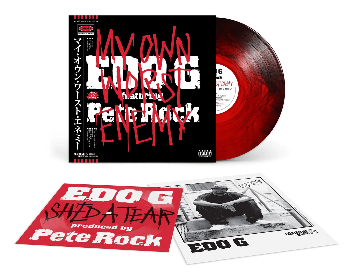 Edo G featuring Pete Rock - My Own Worst Enemy (2026 Reissue) (Limited Edition Roxbury Red Galaxy Colour Vinyl LP with Signed Insert)