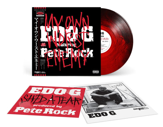 Edo G featuring Pete Rock - My Own Worst Enemy (2026 Reissue) (Limited Edition Roxbury Red Galaxy Colour Vinyl LP with Signed Insert)