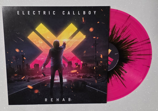 Electric Callboy – Rehab (2023) (Limited Edition Neon Pink With Black Splatter Colour Vinyl LP)