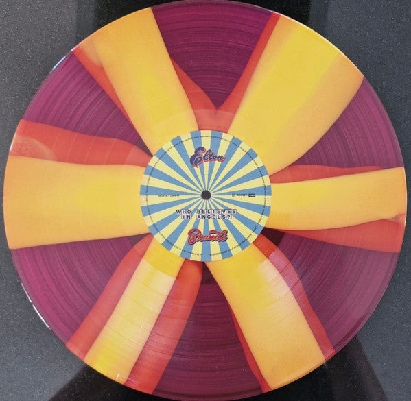 Elton John & Brandi Carlile – Who Believes In Angels? (2025) (Limited Edition Pink & Yellow Spiral Colour Vinyl LP)