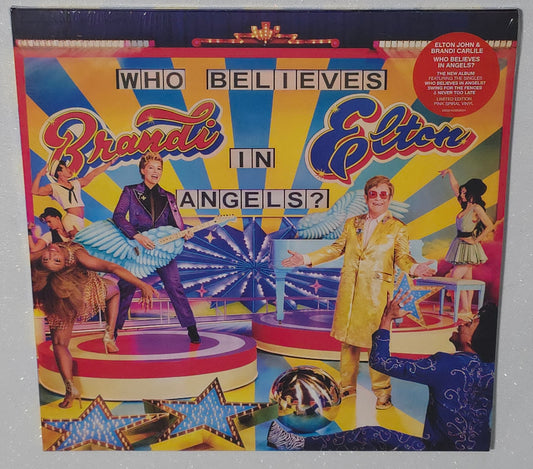 Elton John & Brandi Carlile – Who Believes In Angels? (2025) (Limited Edition Pink & Yellow Spiral Colour Vinyl LP)