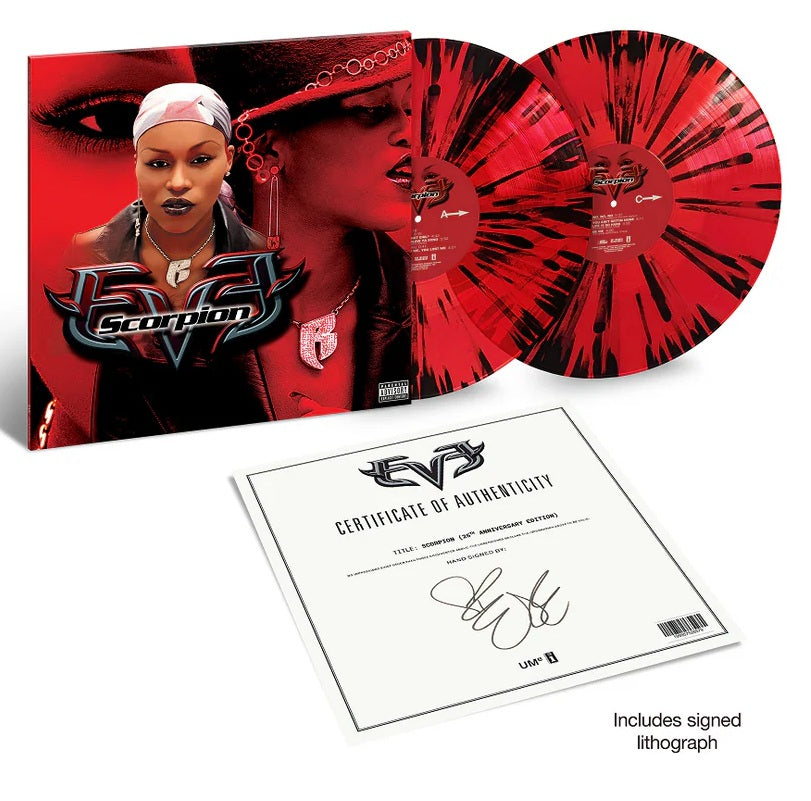 Eve – Scorpion: 35th Anniversary Edition (2021) (Limited Edition Red & Black Splatter Colour Vinyl LP with Signed Insert)