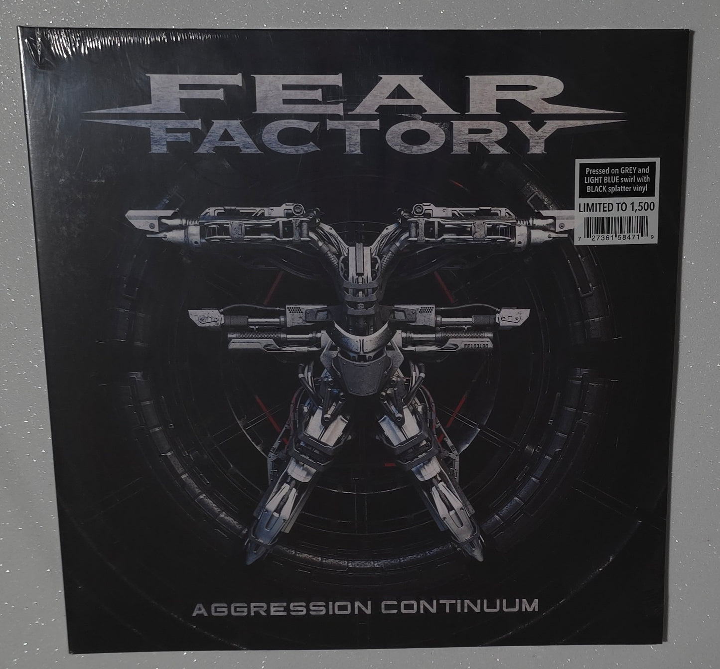 Fear Factory – Aggression Continuum (2021) (Limited Edition Blue Swirl with Black Splatter Colour Vinyl LP)