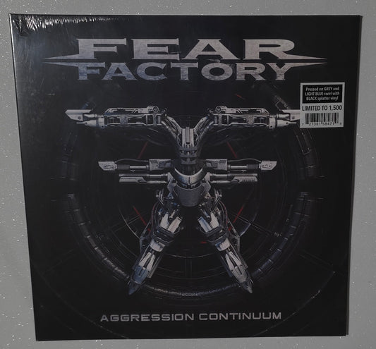 Fear Factory – Aggression Continuum (2021) (Limited Edition Blue Swirl with Black Splatter Colour Vinyl LP)