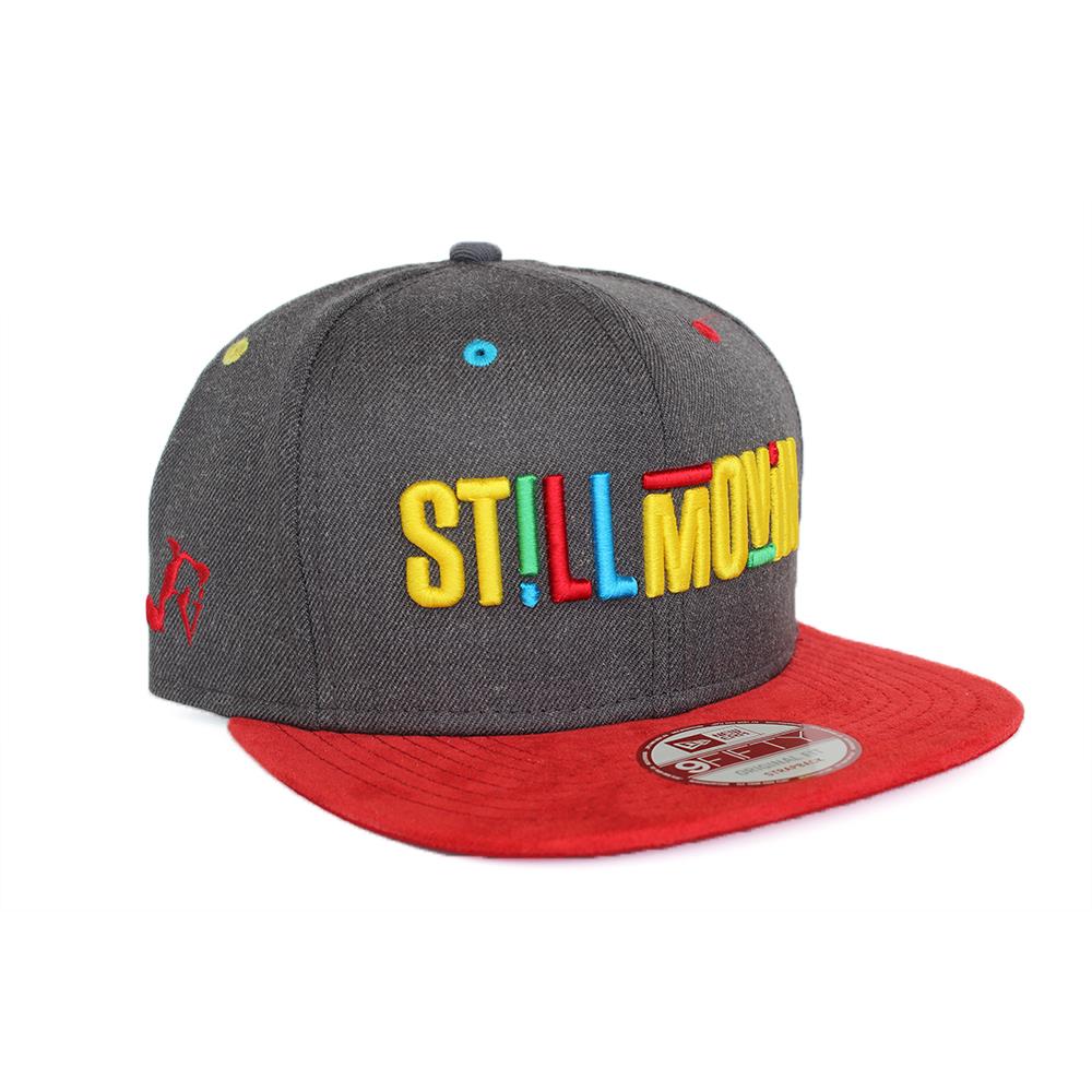 Funk Volume "Still Moving" Unisex Grey & Red Flatbrim New Era 9Fifty Snapback Cap Hat