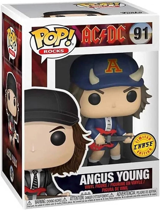 AC/DC: Angus Young Chase Edition #91 Funko Pop! Rocks Figurine