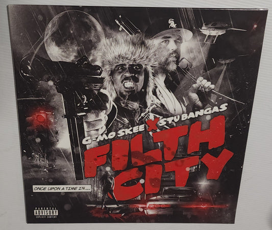 G-Mo Skee x Stu Bangas – Filth City (2024) (Limited Edition Red & Black Striped Colour Vinyl LP)