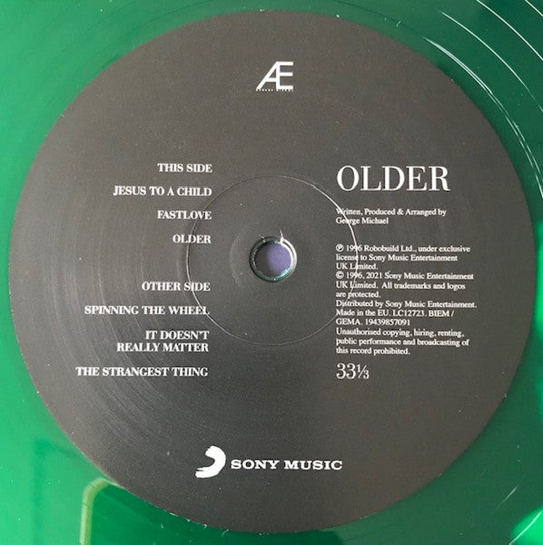 George Michael – Older (2022 Reissue) (Limited Edition Green Colour Vinyl LP)