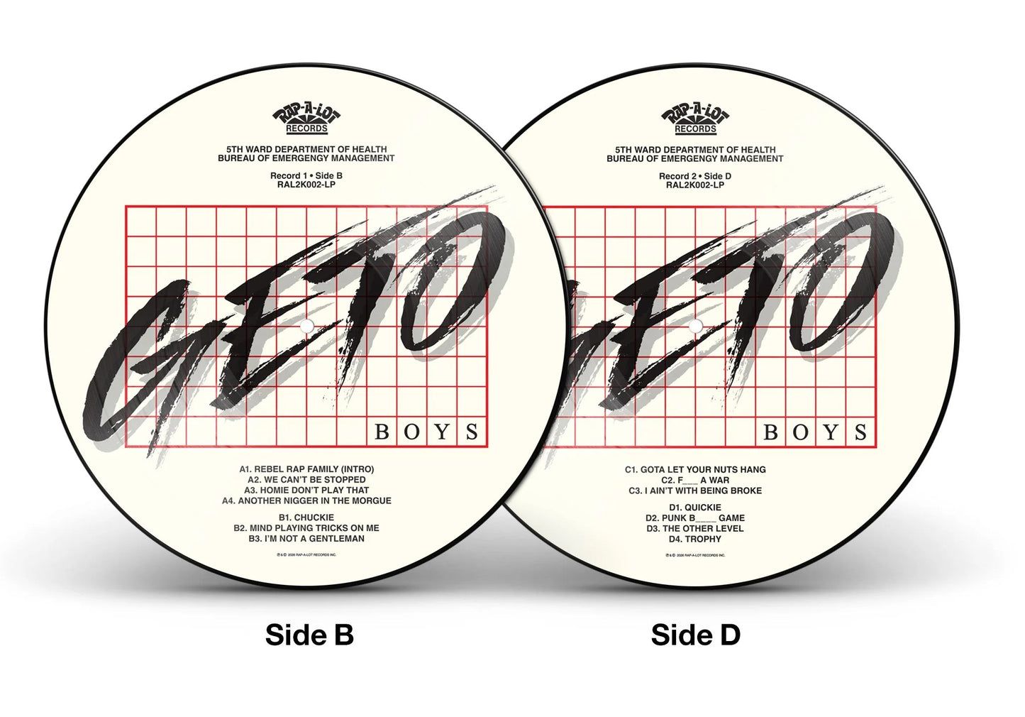 Geto Boys – We Can't Be Stopped: Rap-A-Lot 40th Anniversary Reissue (2026) (Limited Edition Picture Disc Vinyl LP)