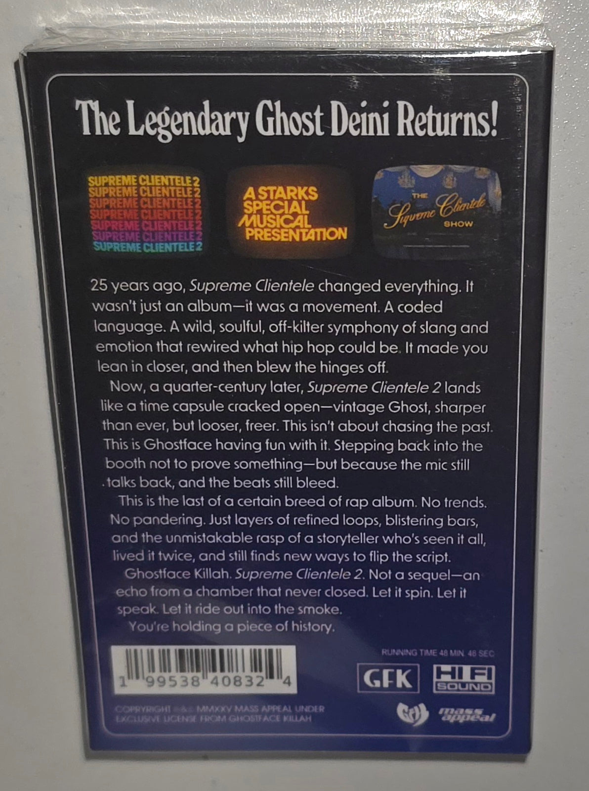 Ghostface Killah - Supreme Clientele 2 (2025) (Limited Edition Cassette Tape)