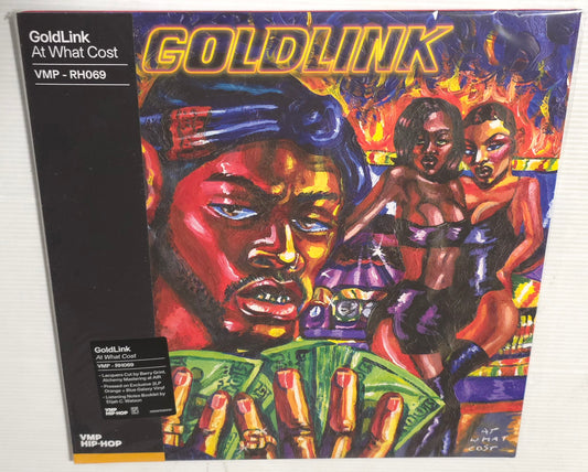 GoldLink – At What Cost (2023) (VMP Limited Edition Blue & Orange Galaxy Colour Vinyl LP)