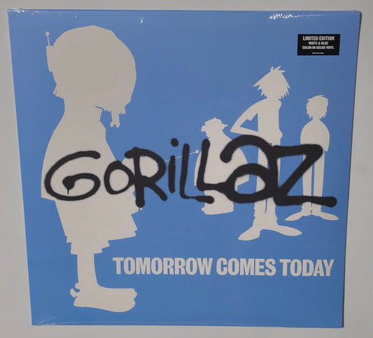 Gorillaz – Tomorrow Comes Today (2025) (Limited Edition White & Blue Colour-in-Colour Vinyl LP)