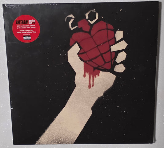 Green Day – American Idiot: 20th Anniversary Edition (2024) (Limited Edition Red & Black Splatter Colour Vinyl LP)