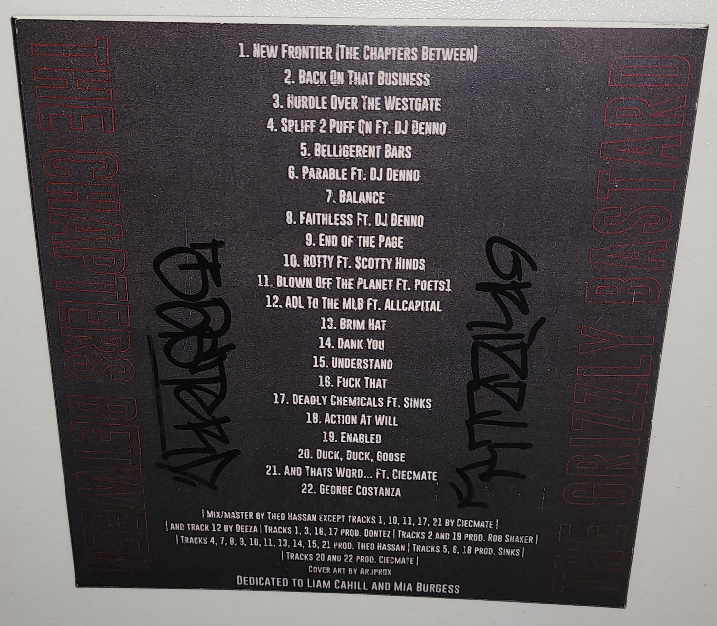 Grizzly Bastard - The Chapters Between (2023) (Autographed CD)