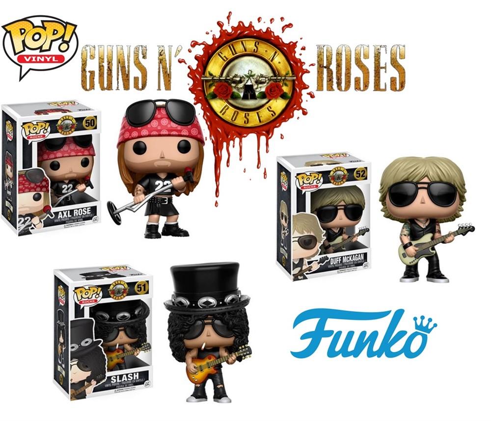 Guns N' Roses Lot of 3x Funko Pop Rocks Figurines [50 + 51 + 52)