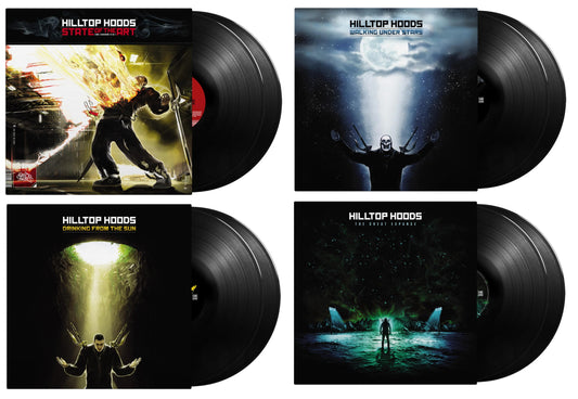 The Hilltop Hoods - 4x Album Vinyl Collection [The Great Expanse + State Of The Art + Walking Under The Stars + Drinking From The Sun]