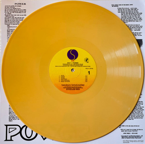 Ice-T – Power (2023 Reissue) (Limited Edition Ice Cold Gold Colour Vinyl LP)