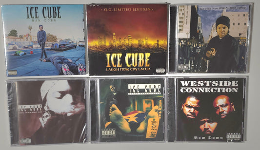 Ice Cube 6x Album Bundle [Man Down + Laugh Now Cry Later + Amerikkka's Most Wanted + The Predator + Death Certificate + Bow Down] (6CD + DVD Lot)
