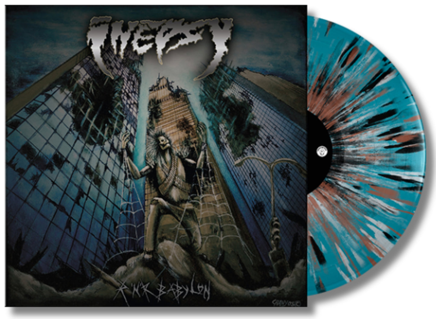 Inepsy – Rock 'N' Roll Babylon (2024) (Limited Edition Sea Blue w/ Silver, Brown and Black Splatter Colour Vinyl LP)