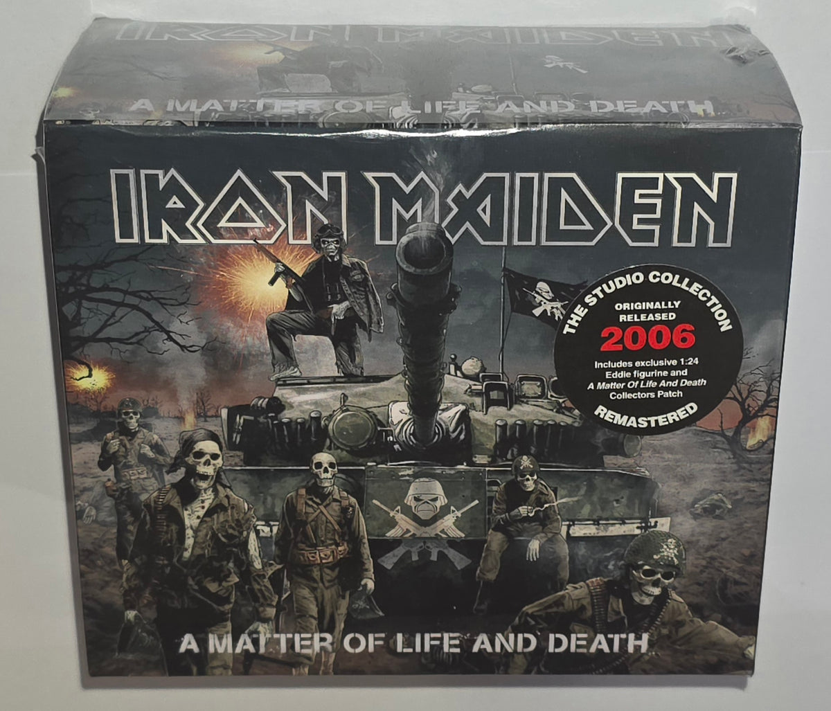 Iron Maiden ‎– A Matter Of Life And Death (2019) (Deluxe Edition Boxset CD with Figurine + Patch)
