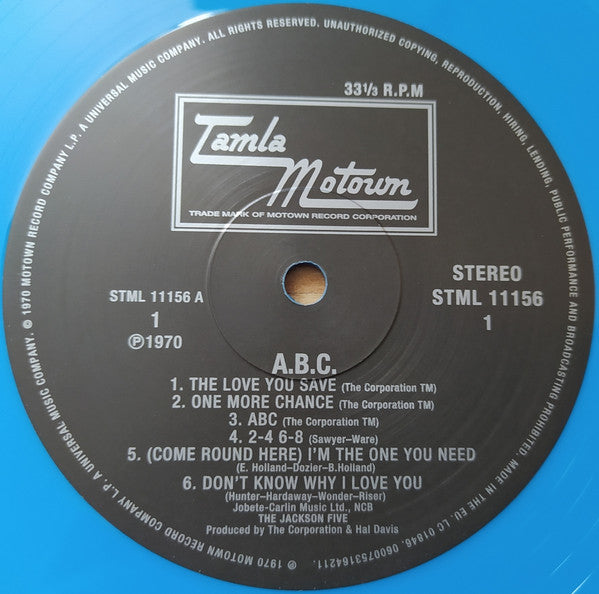 Jackson 5 - ABC (2024 Reissue) (Limited Edition Blue Colour Vinyl LP)