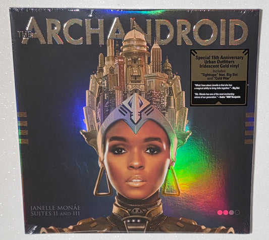 Janelle Monáe – The Archandroid: 15th Anniversary Edition (2025 Reissue) (Limited Edition Iridescent Gold & White Colour Vinyl LP)