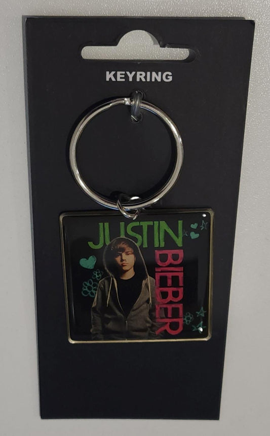 Justin Bieber Metal Keyring