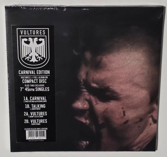¥$ (Kanye West & Ty Dolla Sign) - Vultures 1 (Carnival Edition) (2025) (Limited Edition 2x 7" Black Vinyl Singles + CD)