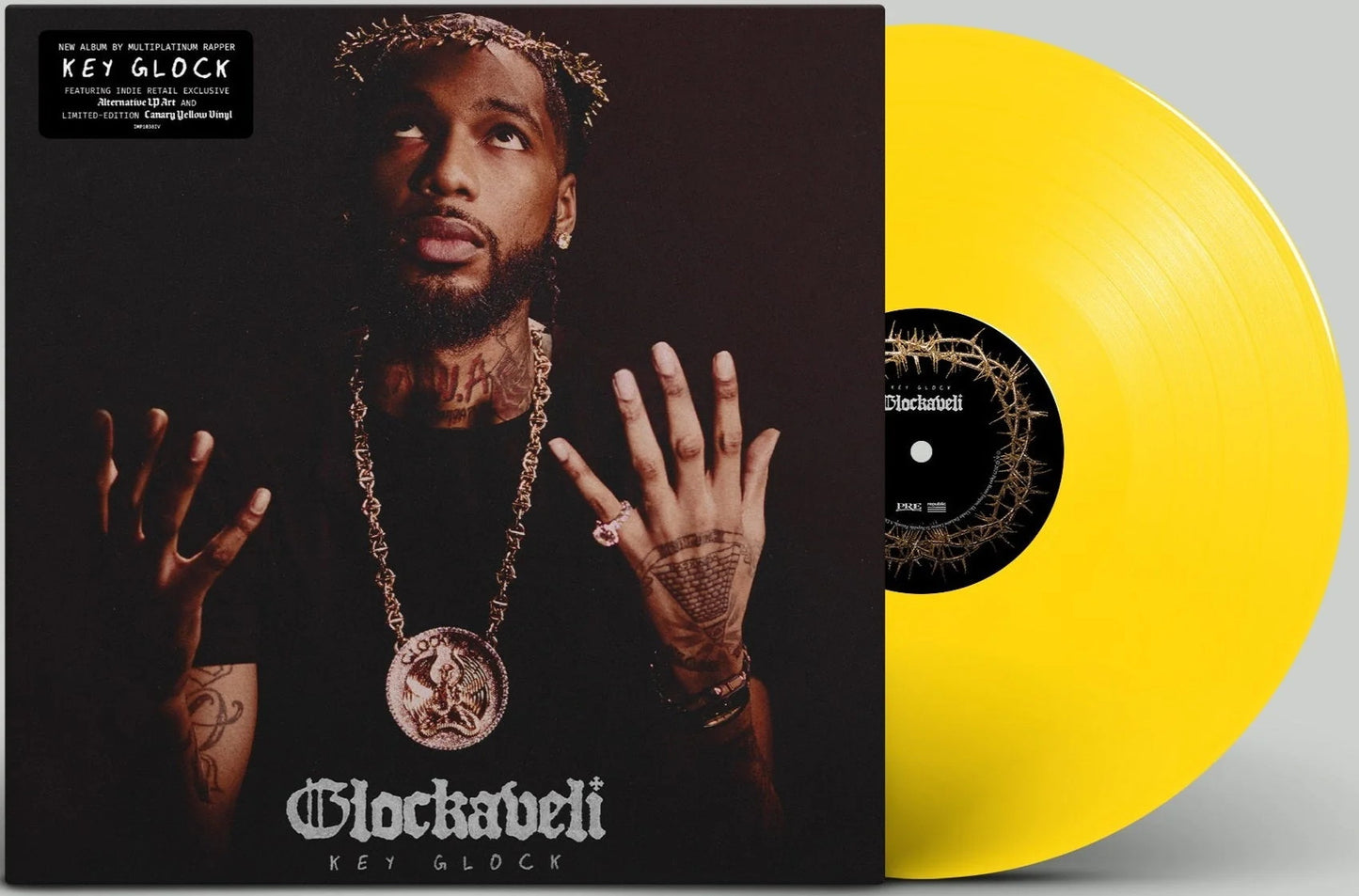 Key Glock - Glockaveli (2025) (Indie Store Exclusive Limited Edition Canary Yellow Colour Vinyl LP)