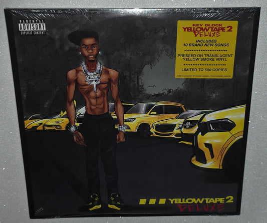 Key Glock – Yellow Tape 2 (Deluxe Edition) (2022 RSD) (Limited Edition Yellow Smoke Colour Vinyl LP)