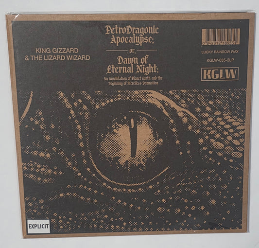 King Gizzard & The Lizard Wizard – Petrodragonic Apocalypse; Or, Dawn Of Eternal Night: An Annihilation Of Planet Earth And The Beginning Of Merciless Damnation (2023) (Limited Edition Lucky Rainbow Wax Colour Vinyl LP)