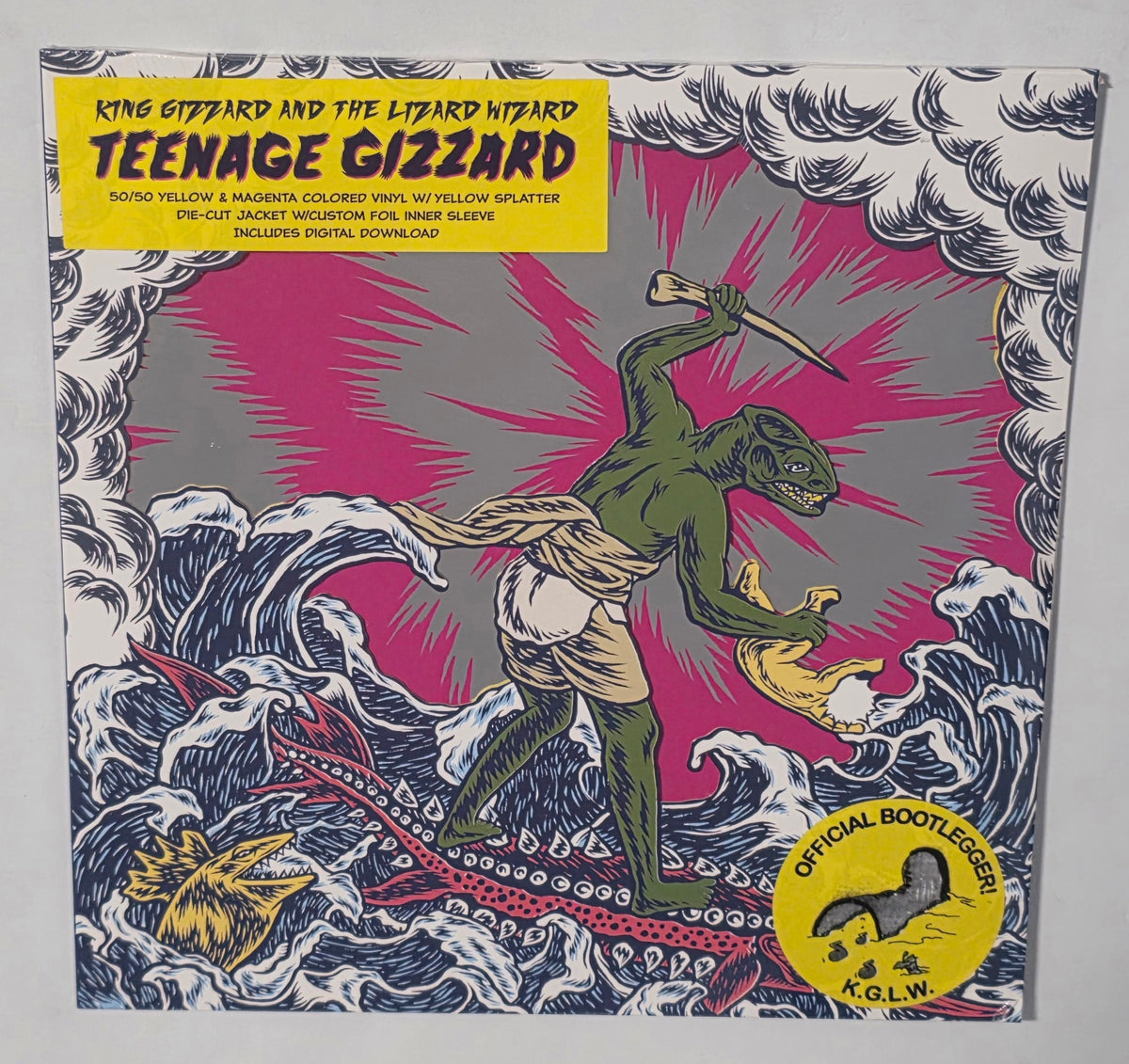 King Gizzard & The Lizard Wizard – Teenage Gizzard (2021) (Limited Edition Yellow & Magenta W/ Yellow Splatter ColourVinyl LP)