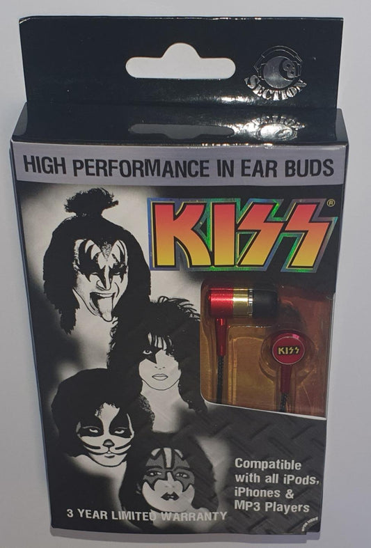Kiss Section 8 Officially Licensed High Performance In Ear Buds Headphones