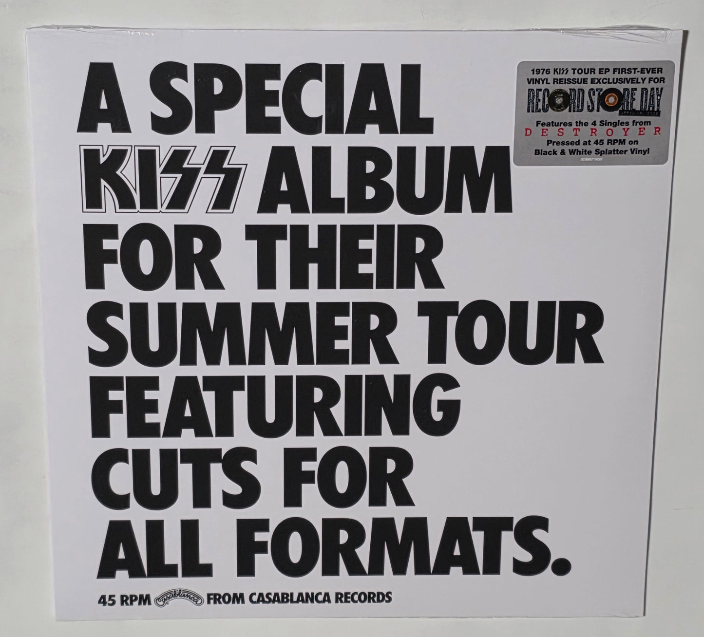 Kiss – Special Kiss Tour Album (2026 RSD) (Limited Edition Black & White Splatter Colour Vinyl LP)