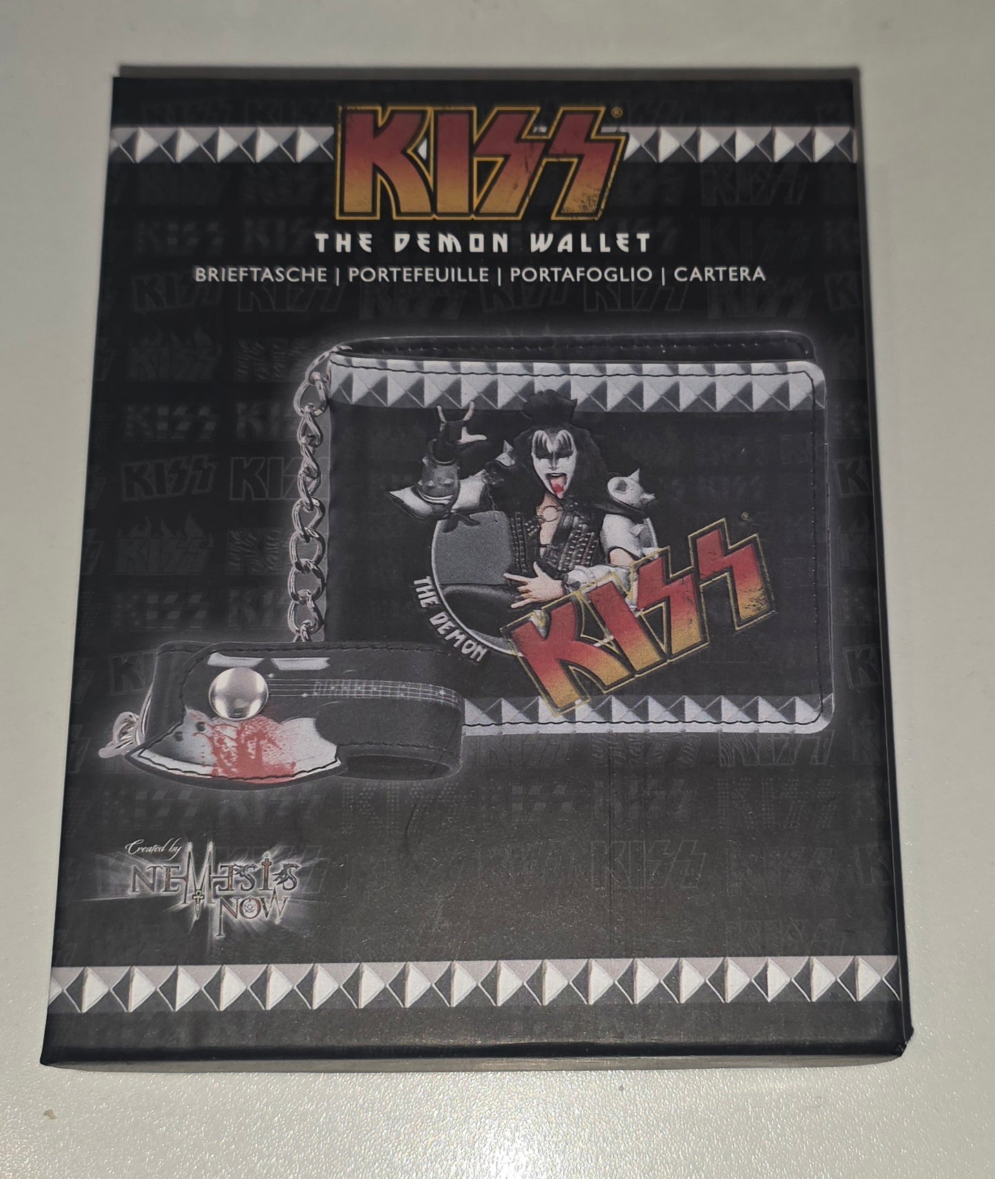 Kiss Gene Simmons "The Demon" Leather Chain Wallet