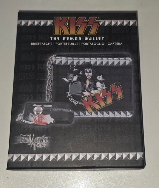 Kiss Gene Simmons "The Demon" Leather Chain Wallet