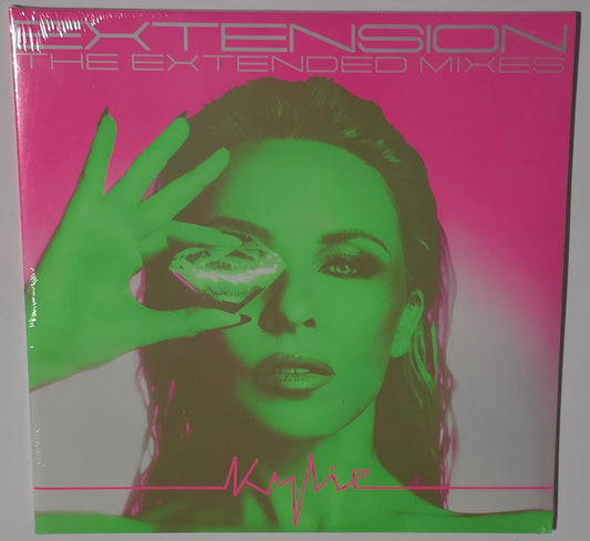 Kylie Minogue – Extension (The Extended Mixes) (2023) (Limited Edition Clear with Neon Pink and Green Splatter Colour Vinyl LP)