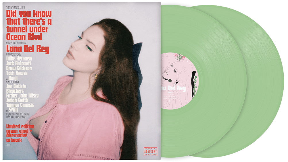 Lana Del Rey – Did You Know That There's A Tunnel Under Ocean Blvd (2023) (Limited Edition Alternate Artwork Green Colour Vinyl LP)